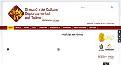 Desktop Screenshot of culturatolima.org