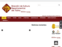 Tablet Screenshot of culturatolima.org